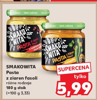 Pasta z ziaren fasoli z czarnuszką i pieprzem Smakowita pasta z ziaren fasoli promocja