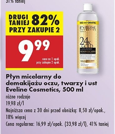 Płyn micelarny regenerujący ze śluzem ślimaka Eveline royal snail promocja w Biedronka