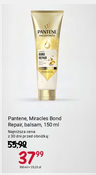 Balsam do włosów bond reapair Pantene pro-v promocja