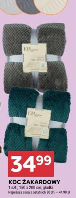 Koc żakardowy promocja w Stokrotka