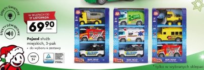 Pojazd służb miejskich 3-pak ELE FUN promocja w Biedronka