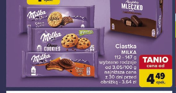 Ciastka w czekoladzie Milka chocograins promocja