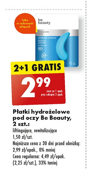 Płatki pod oczy Be beauty care q10 promocja