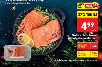 Świeży filet z łososia atlantyckiego Marinero promocja w Biedronka