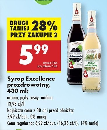 Syrop antyoksydacja aronia Excellence promocja
