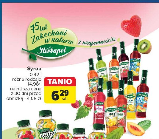 Syrop pomarańcza Herbapol owocowa spiżarnia promocja