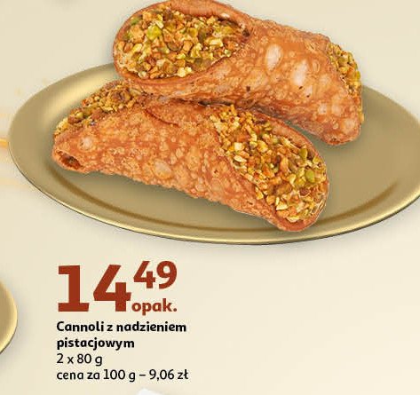 Cannoli z nadzieniem pistacjowym promocja