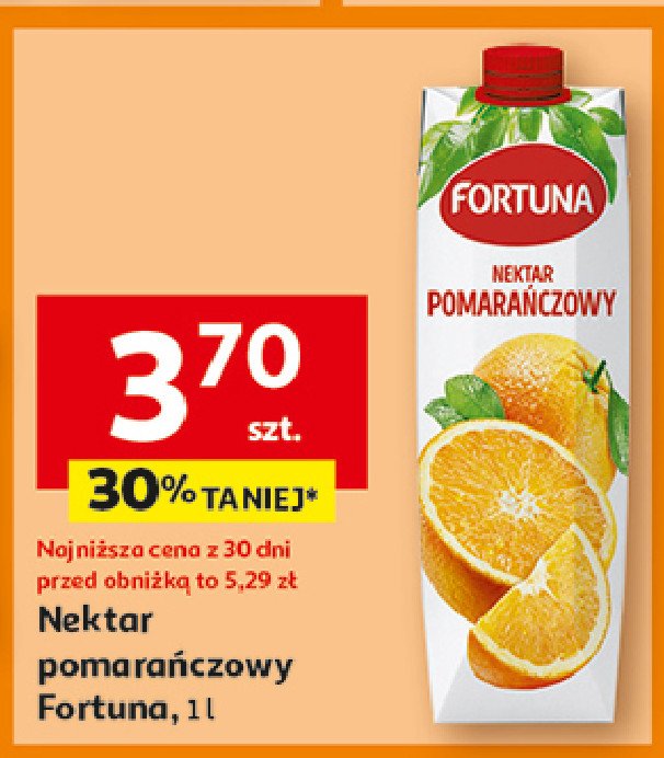 Nektar pomarańcza Fortuna promocja