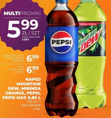 Napój Mountain Dew 0,85 L promocja w Duży Ben