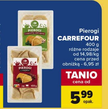 Pierogi z kapustą i grzybami Carrefour promocja