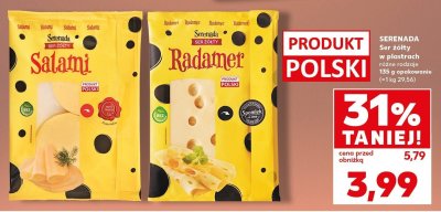 Ser żółty Radamer w plastrach promocja w Kaufland