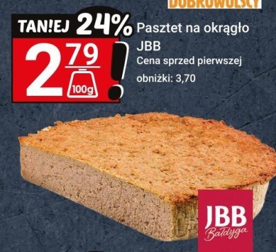 Pasztet na okrągło JBB promocja w Hitpol
