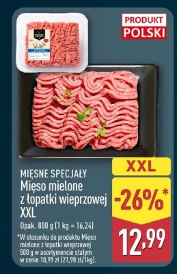 Mięso mielone z łopatki promocja w Aldi