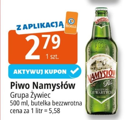 Piwo Namysłów Grupa Żywiec promocja w Leclerc