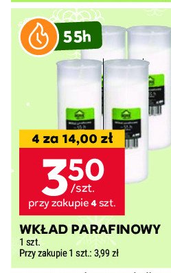 Wkład parafinowy 55 h Home excellent promocja w Stokrotka