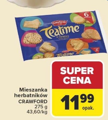Mieszanka herbatników CRAWFORD promocja w Carrefour Market