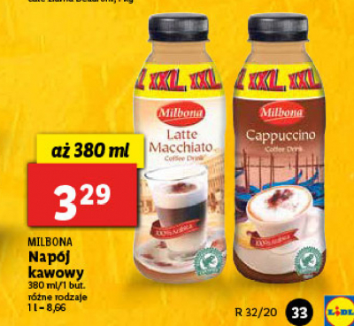Latte macchiato Milbona promocja