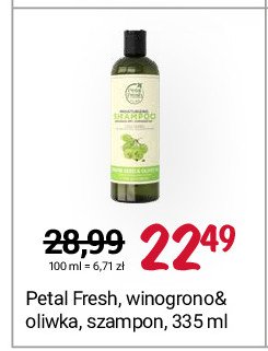 Szampon do włosów winogrono & oliwka Petal fresh promocja