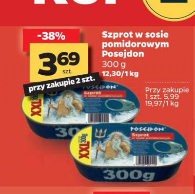 Szprot w sosie pomidorowym Posejdon promocja