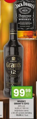 Whisky Grant's 12yo 0.7l promocja w Twój Market