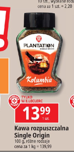 Kawa kolumbia Wiodąca marka plantation promocja