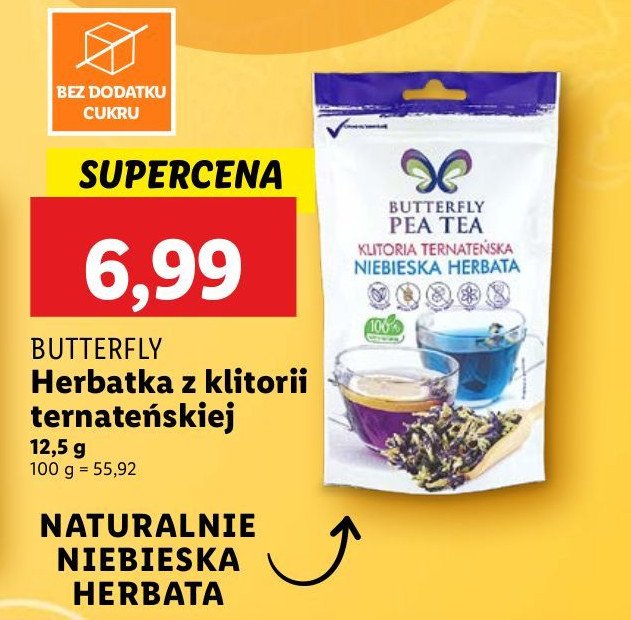 Klitoria ternateńska Butterfly pea tea promocja