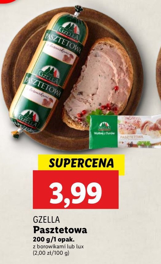 Pasztetowa z borowikami Gzella promocja