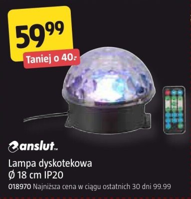 Lampa dyskotekowa Anslut Ø 18 cm IP20 promocja w Jula
