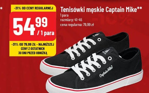 Tenisówki męskie Captain mike promocja w POLOmarket