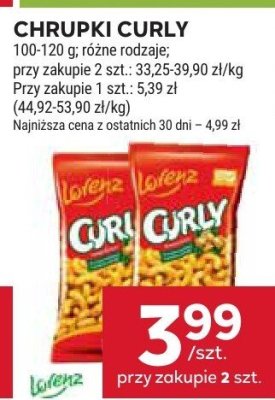 Chrupki Curly promocja w Stokrotka