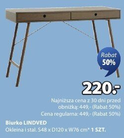 Biurko LINDVED promocja w Jysk