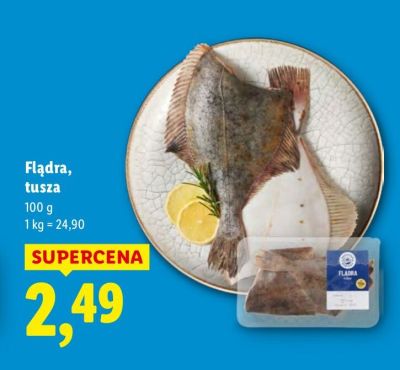 Ryba Flądra, łusza promocja w Lidl