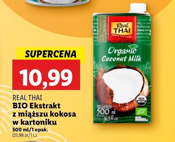 Mleczko kokosowe Real thai promocja