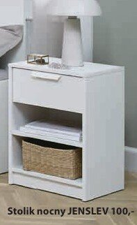 Stolik nocny JENSLEV promocja w Jysk
