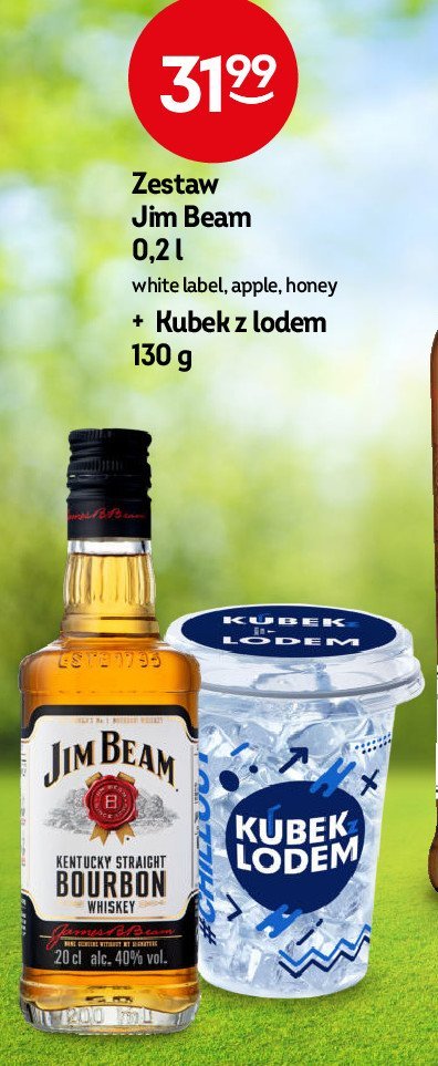 Bourbon + kubek z lodem Jim beam honey promocja