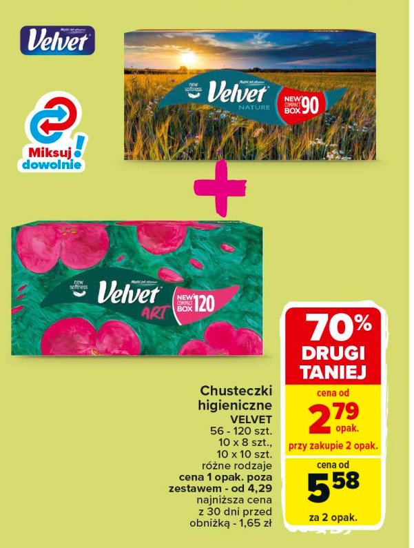 Chusteczki uniwersalne art Velvet promocja w Carrefour