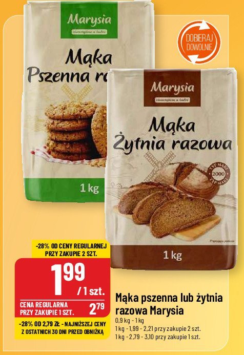 Mąka żytnia razowa Marysia promocja