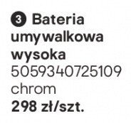 Bateria umywalkowa wysoka GoodHome Maza chrom promocja w Castorama