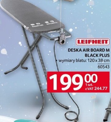 Deska Leifheit air board m black plus promocja w Selgros