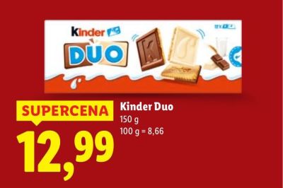Herbatniki Duo z białą i mleczną czekoladą promocja w Lidl