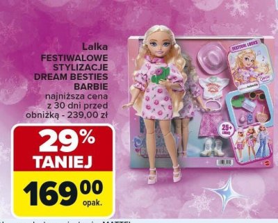 Lalka Festiwalowe Stylizacje Barbie Dream Besties różne rodzaje promocja w Carrefour