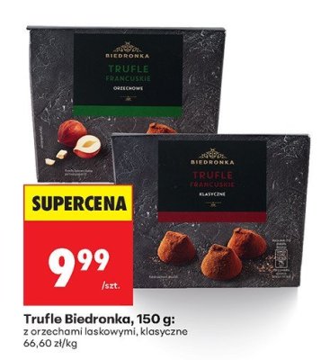 Trufle z orzechami laskowymi promocja w Biedronka