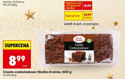 Ciasto czekoladowe Słodka Kraina promocja w Biedronka