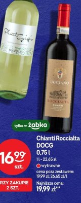 Wino Chianti Roccialta DOCG promocja w Żabka