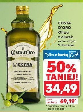 Oliwa z oliwek extra vergine Costa d'oro promocja