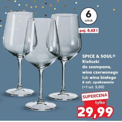 Kieliszki do szampana, wina czerwonego lub wina białego 6 szt. opakowanie promocja w Kaufland