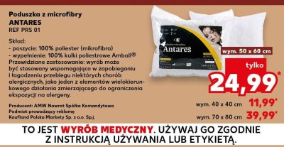 Poduszka z mikrofibry promocja w Kaufland