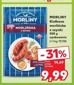 Kiełbasa morlińska z szynki Morliny promocja w Kaufland