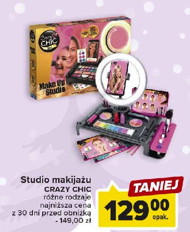 Zestaw crazy chic studio makija偶u Clementoni promocja