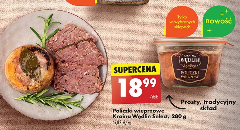 Policzki wieprzowe Kraina wędlin select promocja